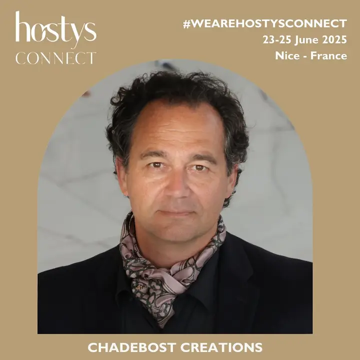 CHADEBOST ARCHITECT looks forward to sharing and exchanging at hostysconnect, the referent event in luxury hospitality.